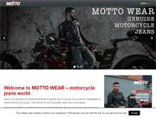 Tablet Screenshot of mottowear.com